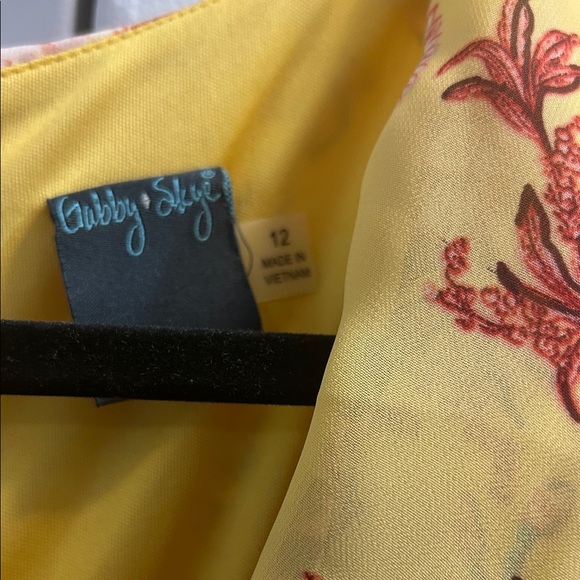 Floral Yellow Ruffle Dress - Picture 3 of 8